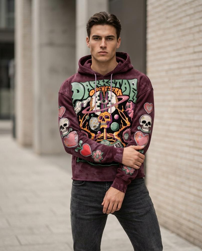 Zumieze - Arnal | Tie-Dye Graphic-Print Hoodie Unisex