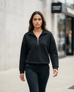 Zumieze - Nitor | Quilted Quarter-Zip Sweatshirt Women