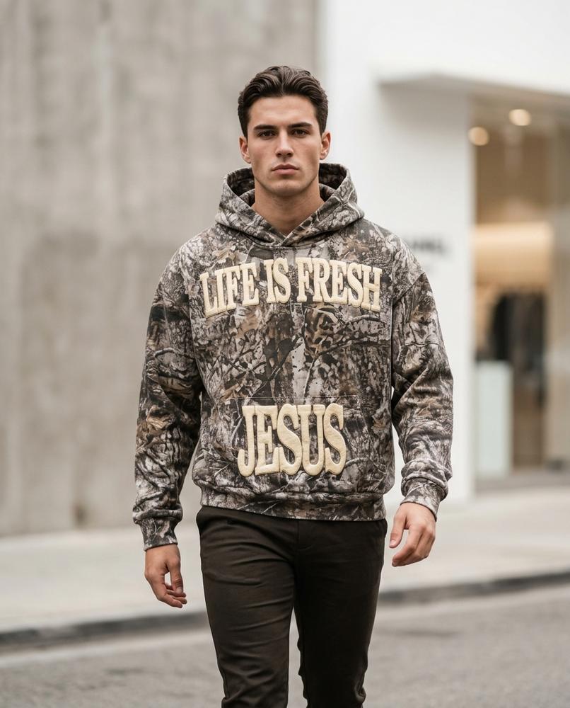 Zumieze - Nomin | Camouflage Textured Hoodie Unisex