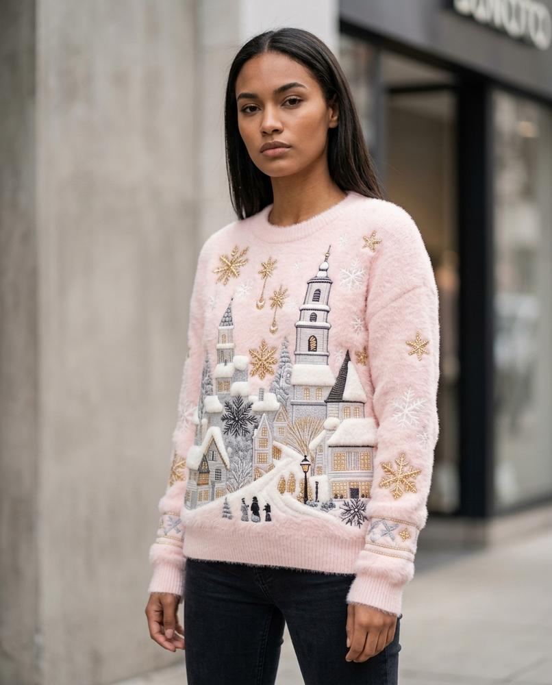 Zumieze - Sarel | Embroidered Textured Sweater Women