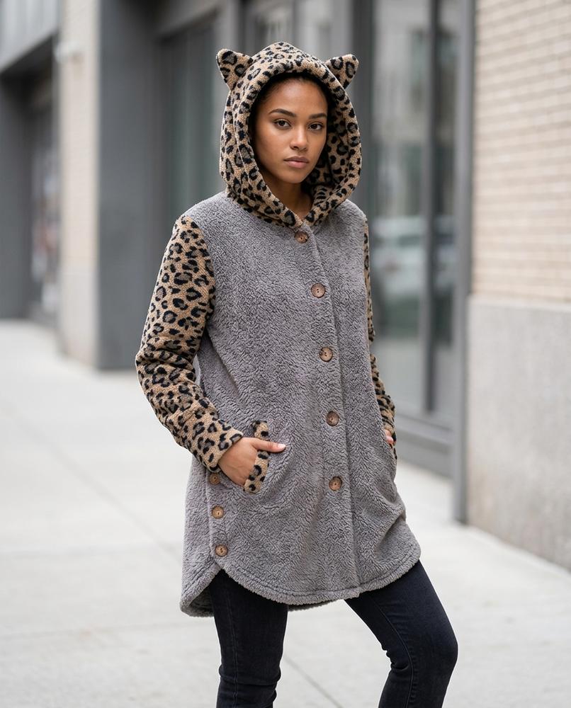 Zumieze - Lenor | Hooded Button-Up Coat Women