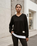 Zumieze - Semor | Waffle-Knit V-Neck Sweater Women
