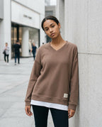 Zumieze - Semor | Waffle-Knit V-Neck Sweater Women