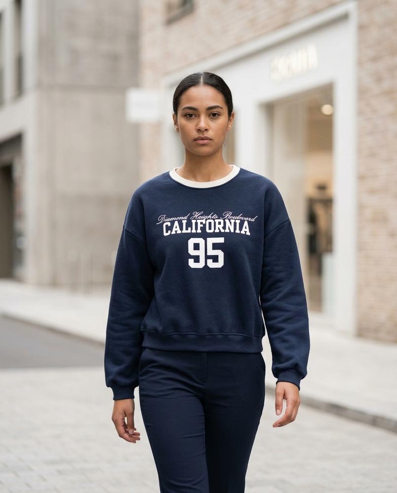 Zumieze - Nosin | Printed Crewneck Sweatshirt Women