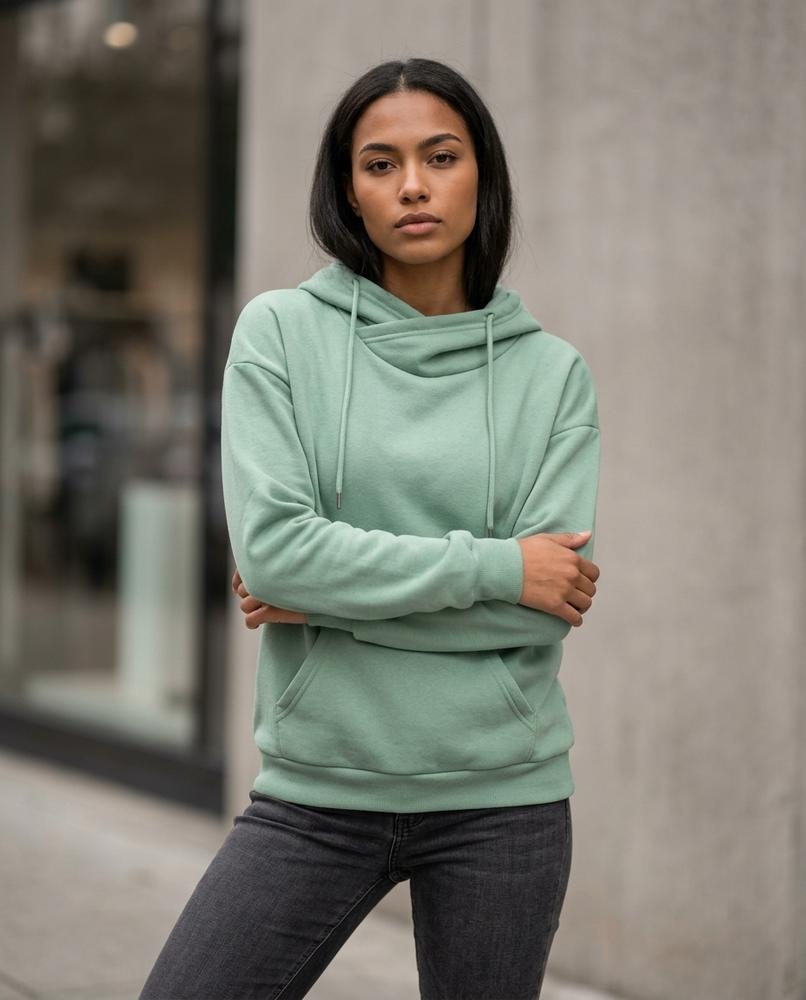 Zumieze - Vimer | High-Neck Long-Sleeved Hoodie Women