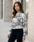 Zumieze - Tanav | Camouflage Waffle-Knit Sweater Women