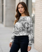 Zumieze - Tanav | Camouflage Waffle-Knit Sweater Women
