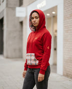 Zumieze - Nirev | Patterned-Pocket Hooded Hoodie Men