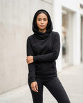 Zumieze - Seram | High-Neck Fitted Hoodie Women
