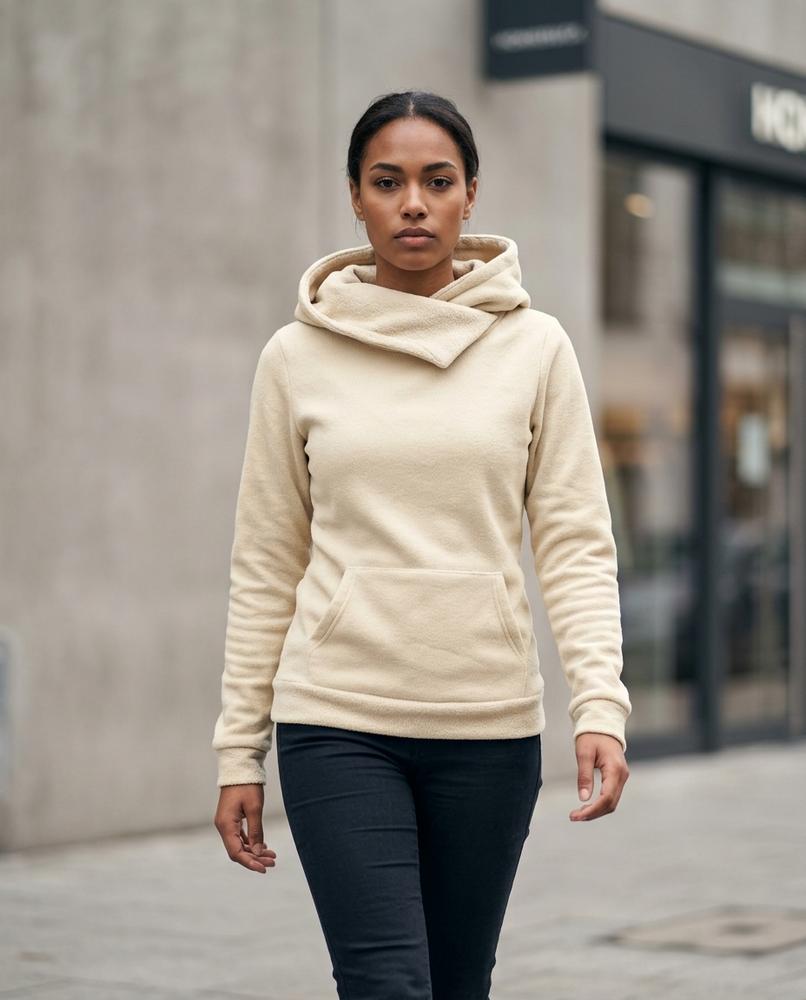 Zumieze - Seram | High-Neck Fitted Hoodie Women
