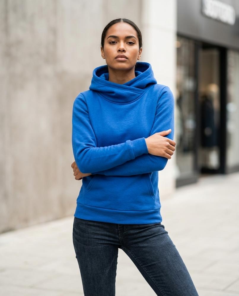 Zumieze - Seram | High-Neck Fitted Hoodie Women