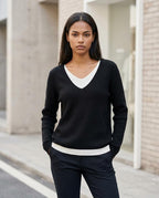 Zumieze - Mirel | Ribbed V-Neck Sweater Women