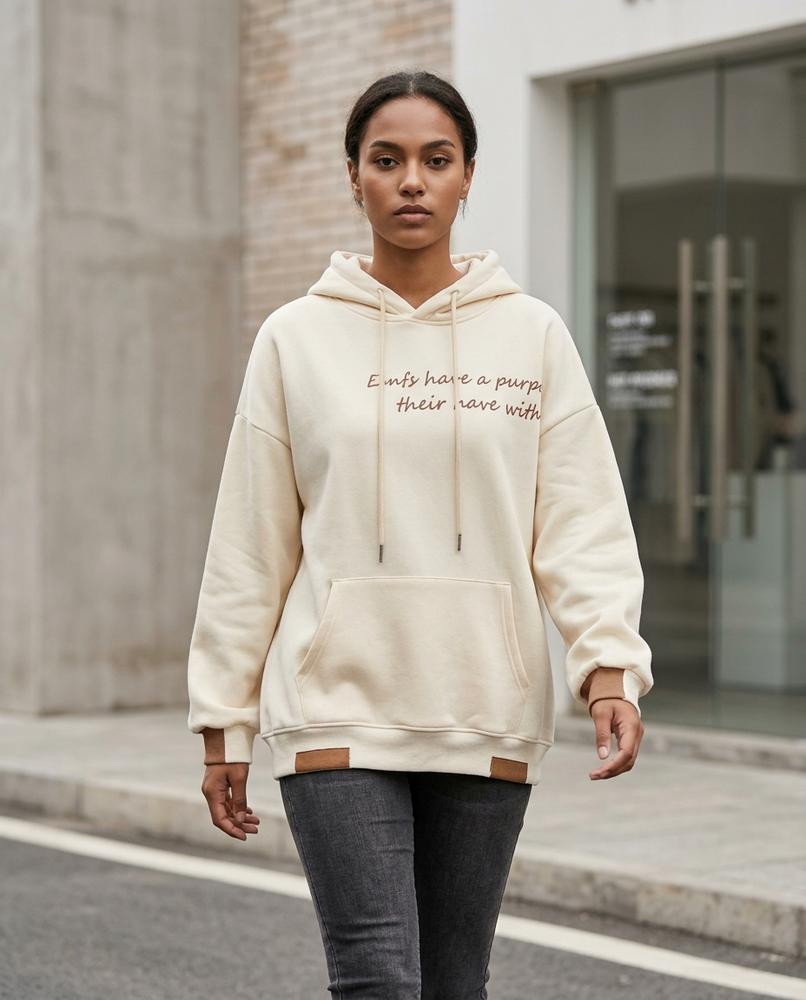 Zumieze - Vatal | Oversized Embroidered Hoodie Women