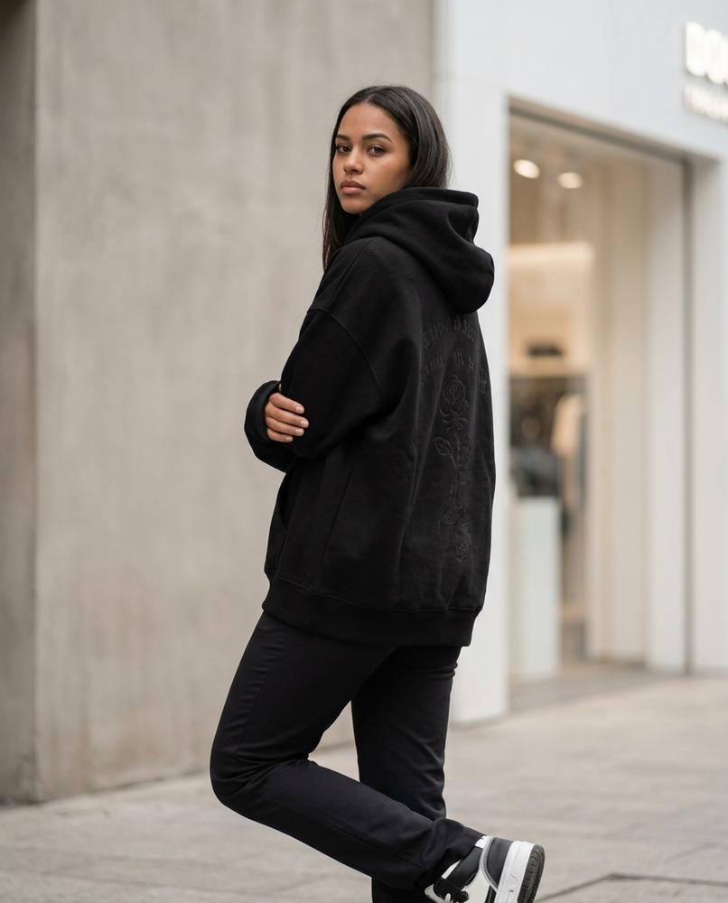 Zumieze - Nisen | Embroidered Relaxed Fit Hoodie Unisex