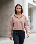 Zumieze - Zeven | Half-Zip Cropped Hoodie Women
