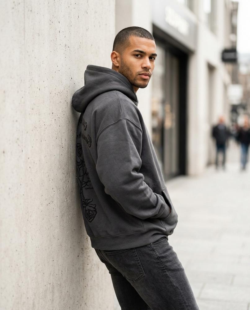 Zumieze - Nisen | Embroidered Relaxed Fit Hoodie Unisex
