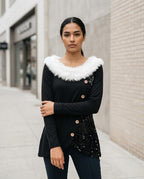 Zumieze - Kamin | Asymmetrical Sequin-Embellished Tunic Women