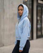 Zumieze - Zeven | Half-Zip Cropped Hoodie Women