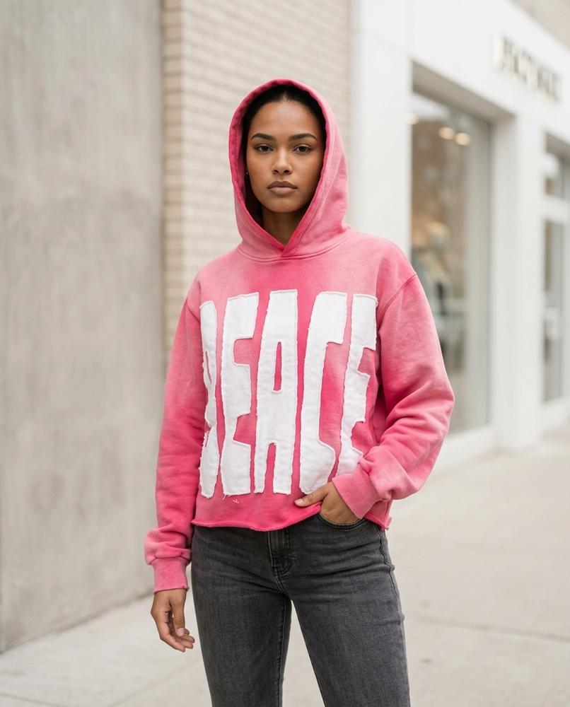 Zumieze - Kamon | Washed Appliqué Hoodie Men