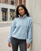 Zumieze - Alren | Snap-Button Fleece Sweatshirt Women