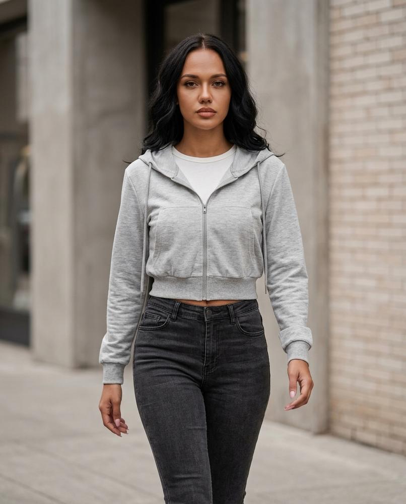 Zumieze - Milar | Zip-Up Cropped Hoodie Women