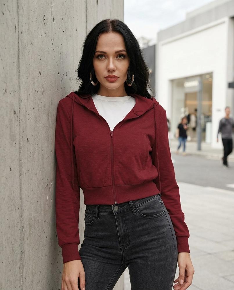 Zumieze - Milar | Zip-Up Cropped Hoodie Women