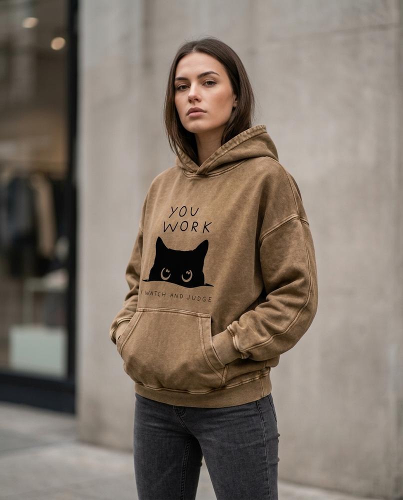 Zumieze - Taver | Washed Printed Hoodie Women
