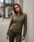 Zumieze - Zeron | Zip-Up Fitted Hoodie Women