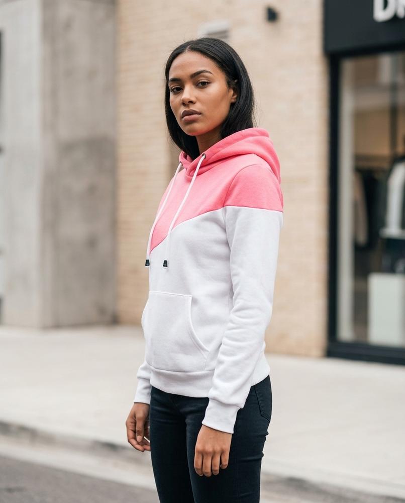 Zumieze - Tanal | Color-Blocked Two-Tone Hoodie Women
