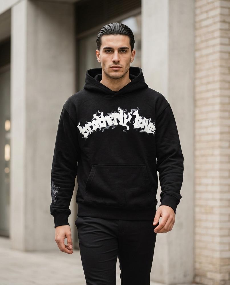 Zumieze - Zedar | Printed Dropped-Shoulder Hoodie Unisex