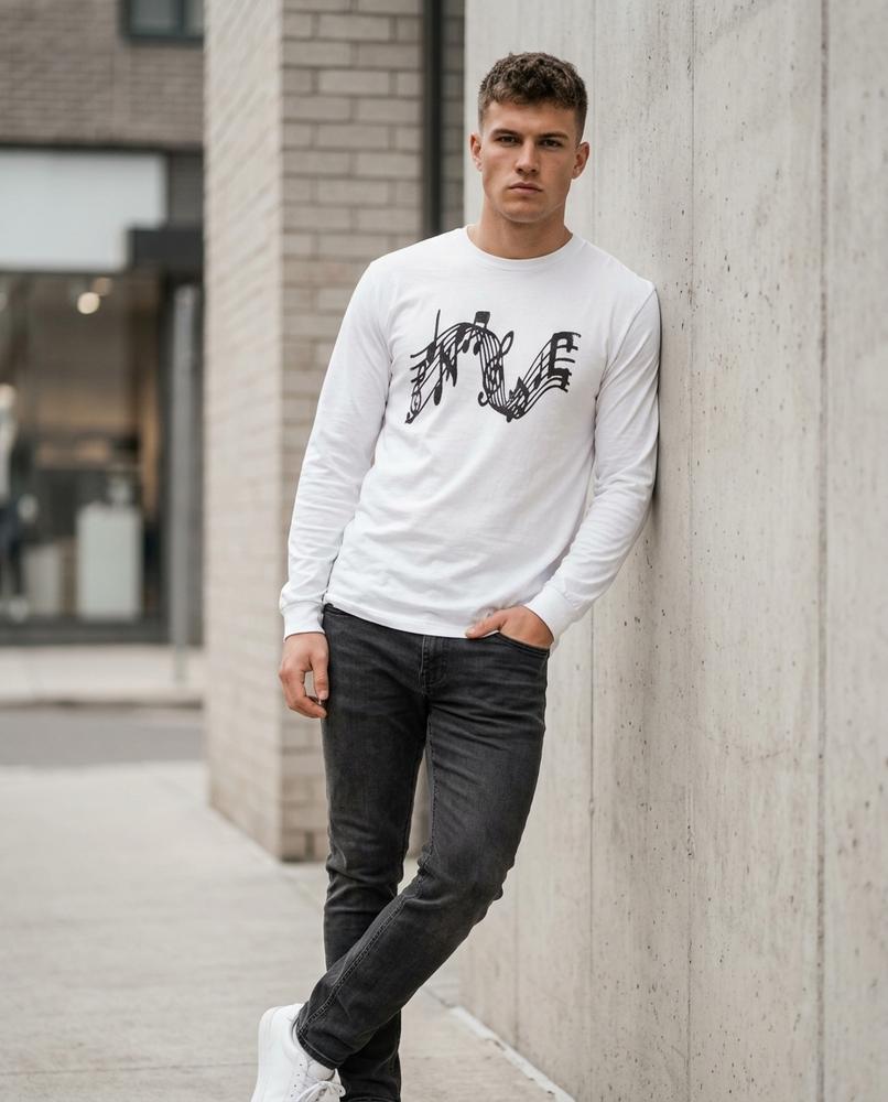 Zumieze - Vekar | Printed Long-Sleeved T-Shirt Men