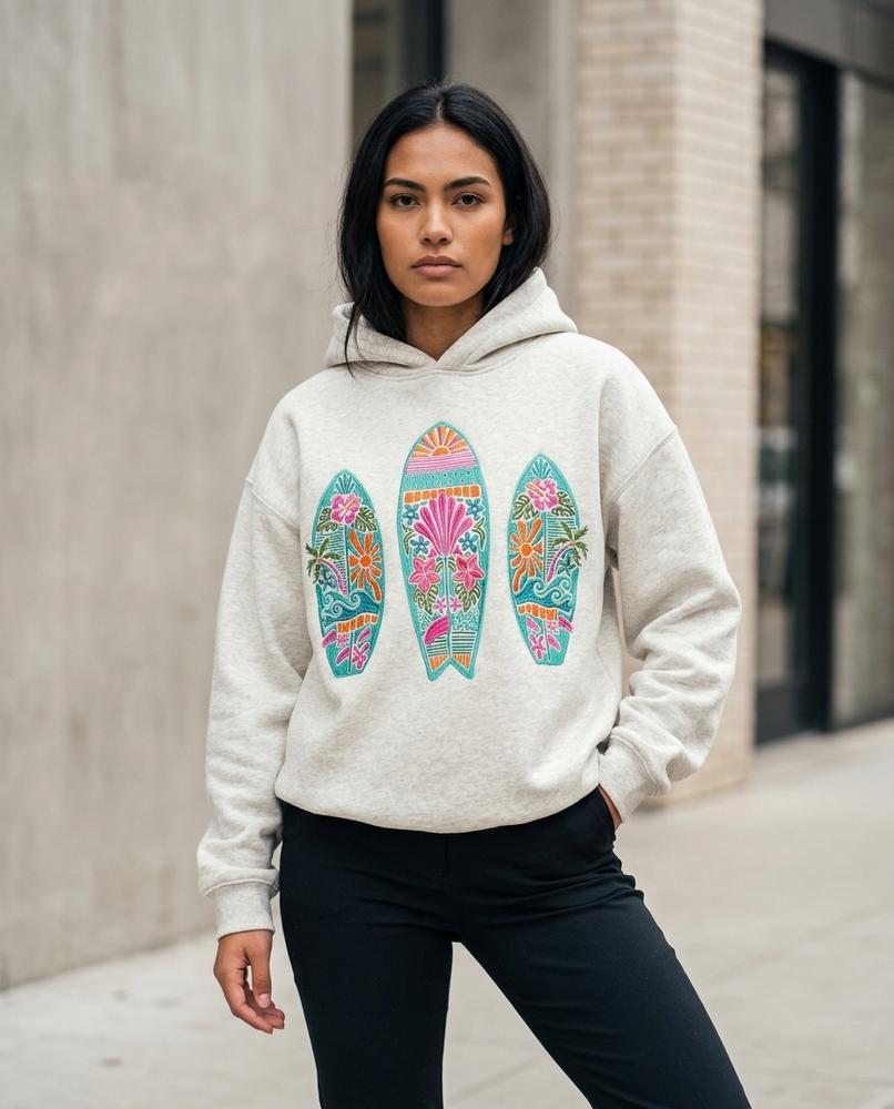 Zumieze - Mivin | Embroidered Cotton Hoodie Unisex