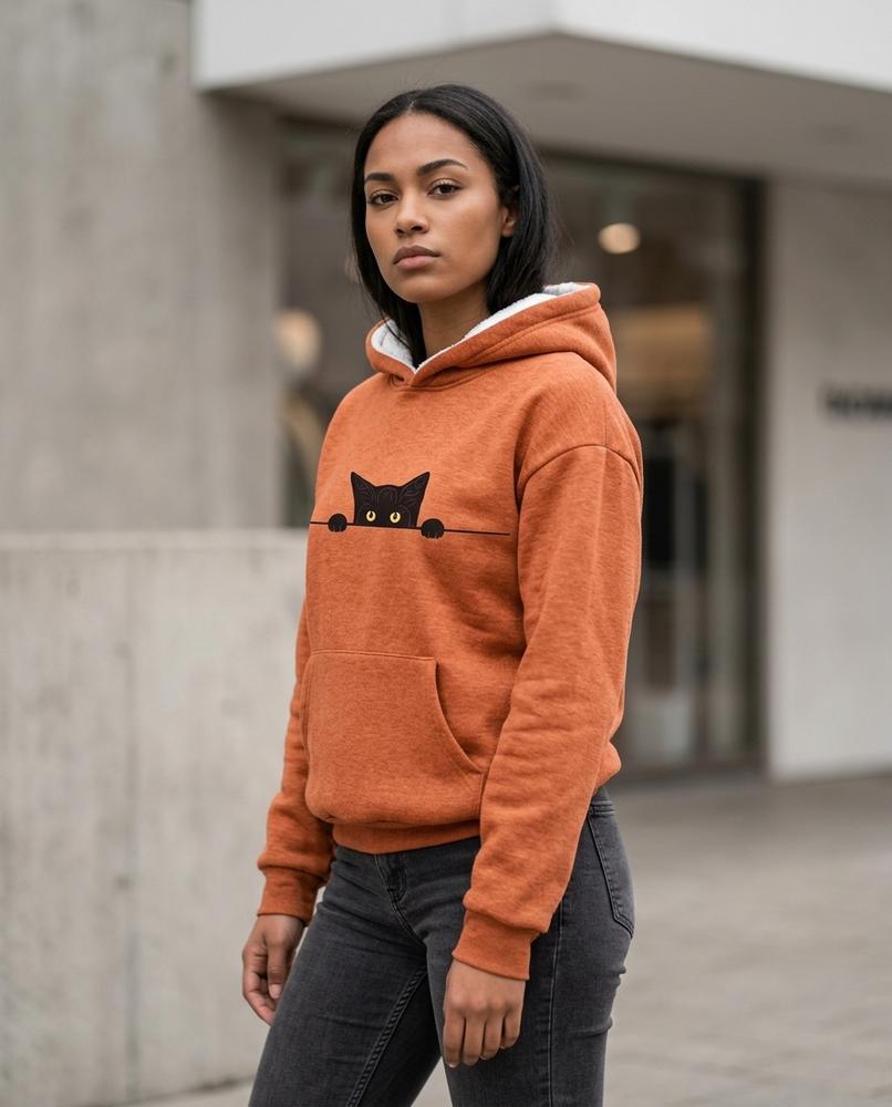 Zumieze - Mazan | Graphic Print Heathered Hoodie Women