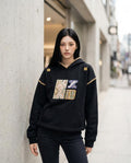 Zumieze - Lemor | Appliquéd Contrast-Trim Hoodie Unisex