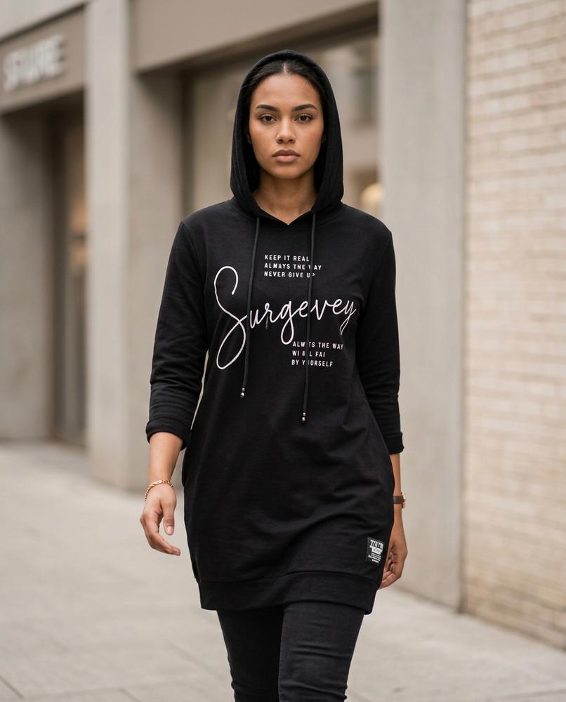 Zumieze - Valar | Hooded Longline Dress Women