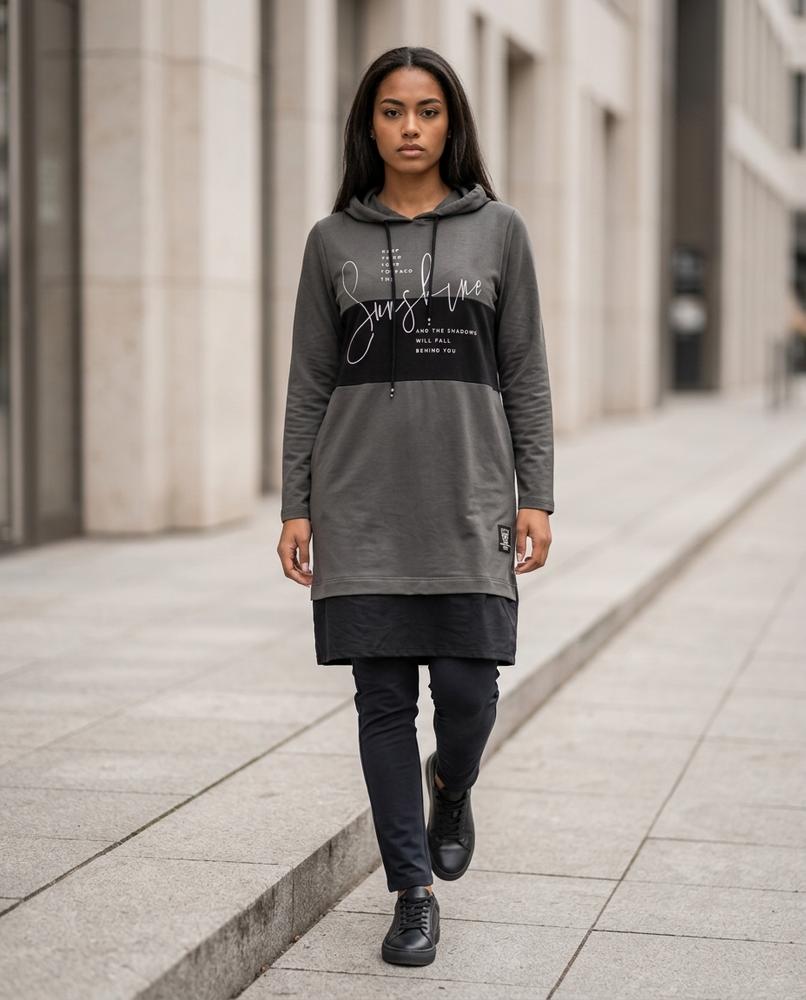 Zumieze - Valar | Hooded Longline Dress Women