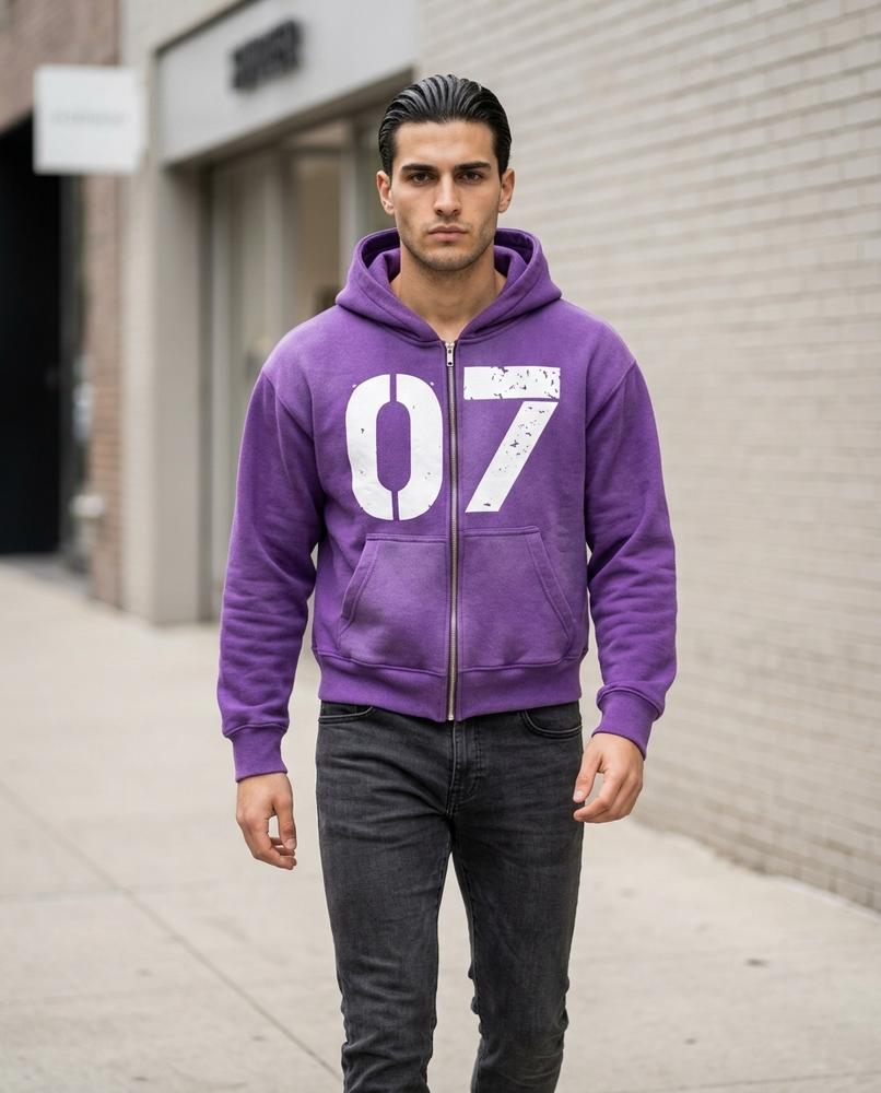 Zumieze - Selin | Zip-Up Graphic Hoodie Men