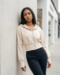 Zumieze - Cavin | Cropped Zip-Up Hoodie Women
