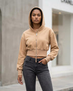 Zumieze - Cavin | Cropped Zip-Up Hoodie Women