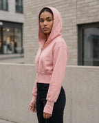 Zumieze - Cavin | Cropped Zip-Up Hoodie Women