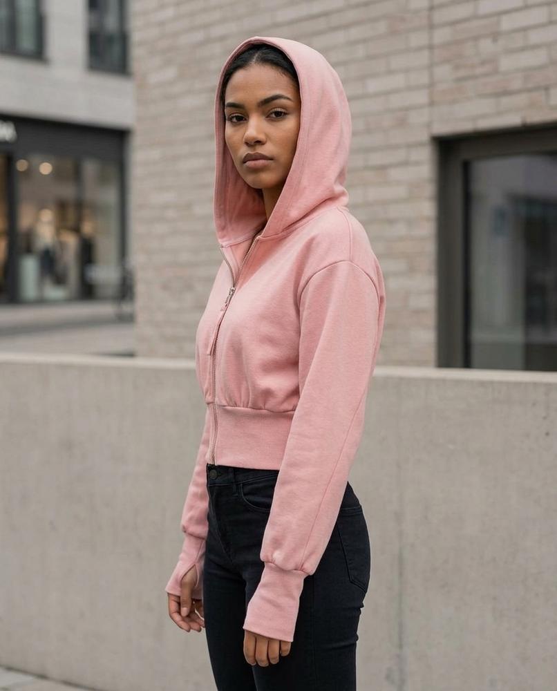 Zumieze - Cavin | Cropped Zip-Up Hoodie Women