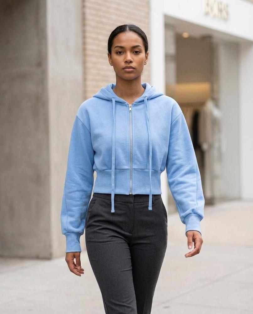 Zumieze - Cavin | Cropped Zip-Up Hoodie Women