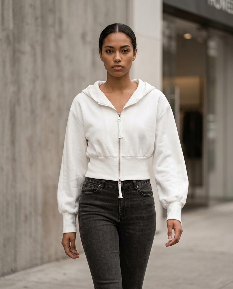 Zumieze - Cavin | Cropped Zip-Up Hoodie Women