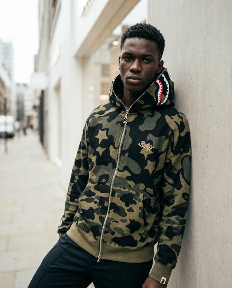 Zumieze - Vevin | Camouflage Full-Zip Hoodie Unisex