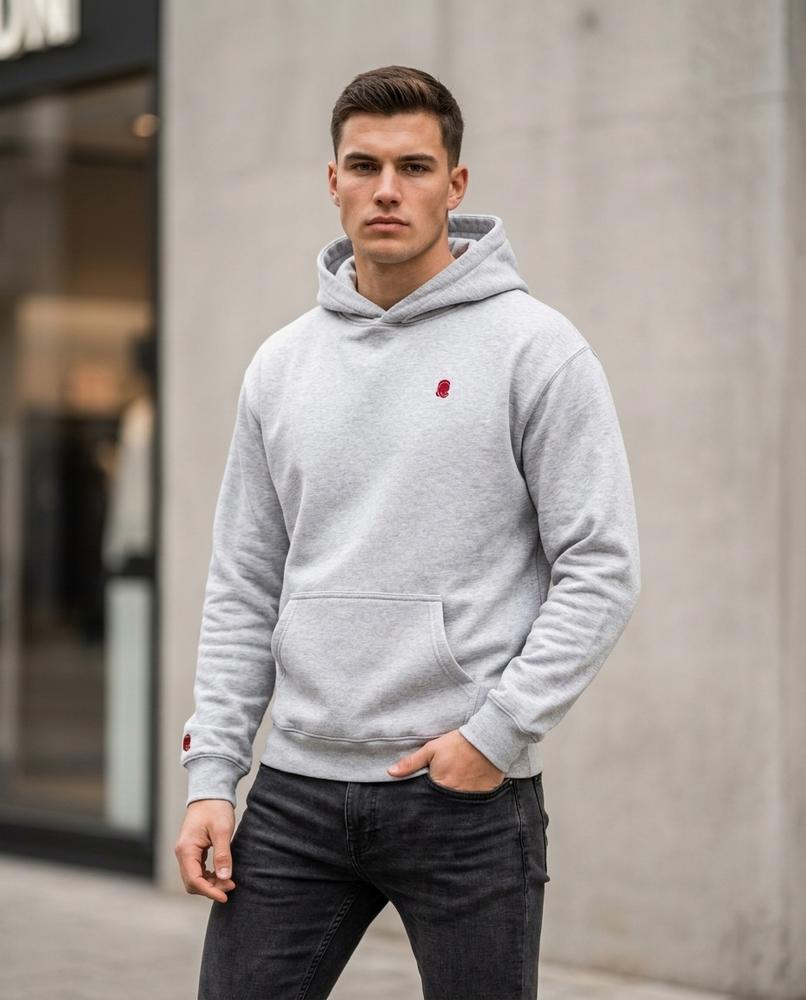 Zumieze - Zerev | Heathered Embroidered Hoodie Men