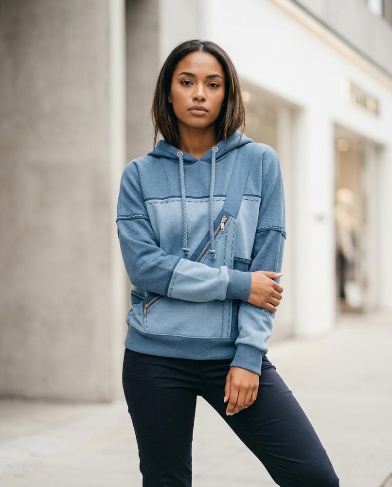 Zumieze - Caser | Two-Tone Paneled Hoodie Women