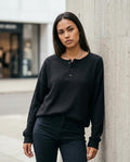 Zumieze - Zanav | Waffle-Knit Button-Placket Shirt Women