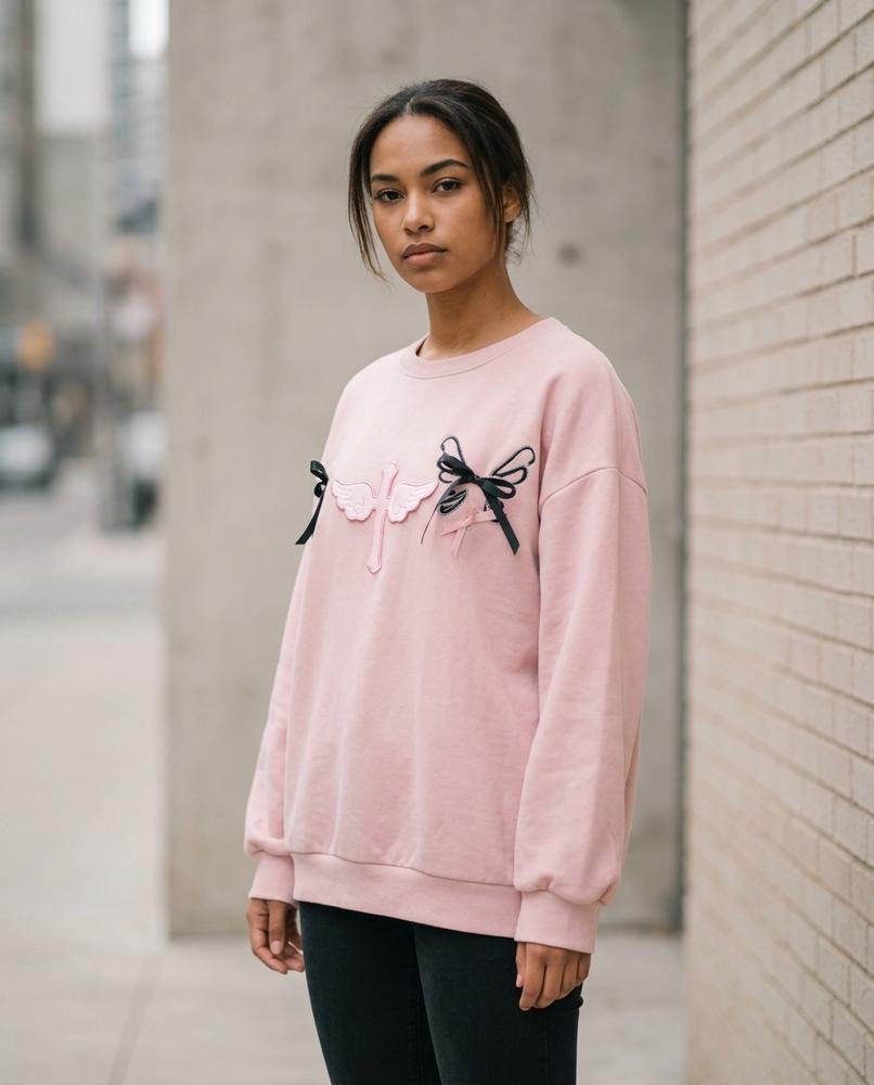 Zumieze - Ramel | Embroidered Loose-Fit Sweatshirt Women