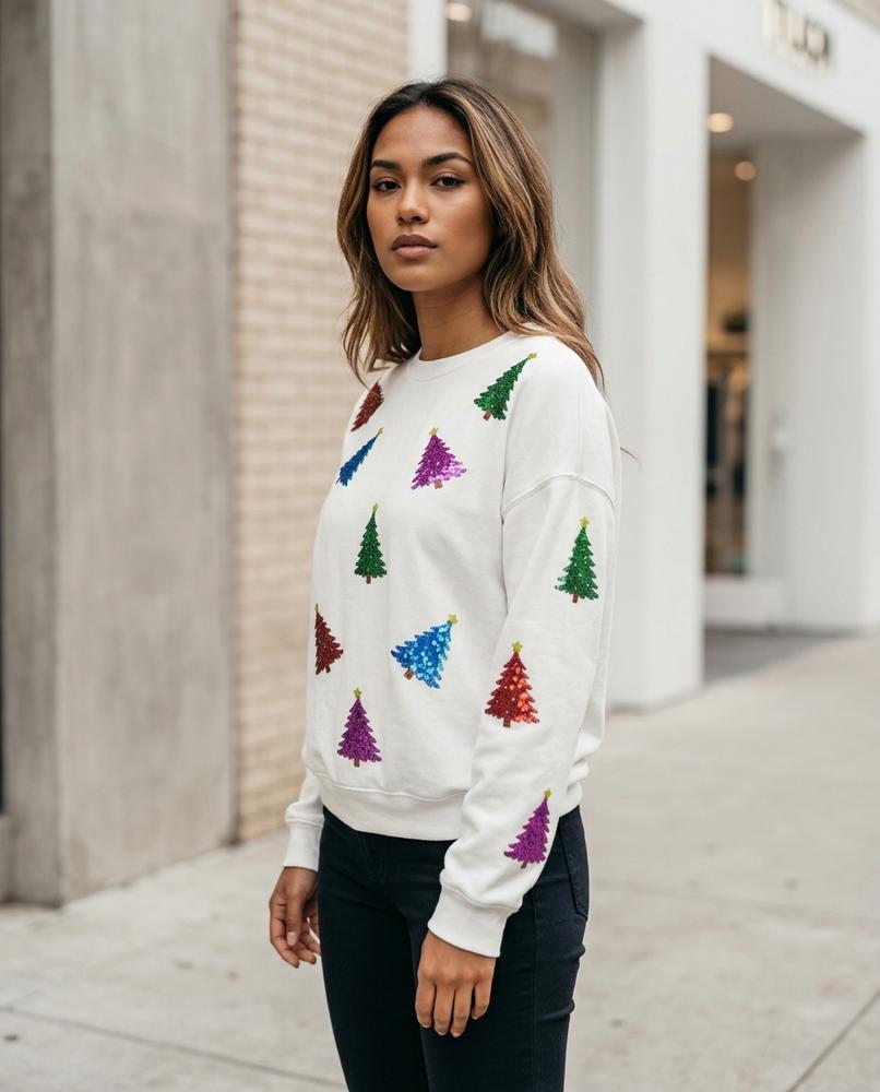 Zumieze - Vamar | Sequined Long-Sleeved Sweatshirt Women