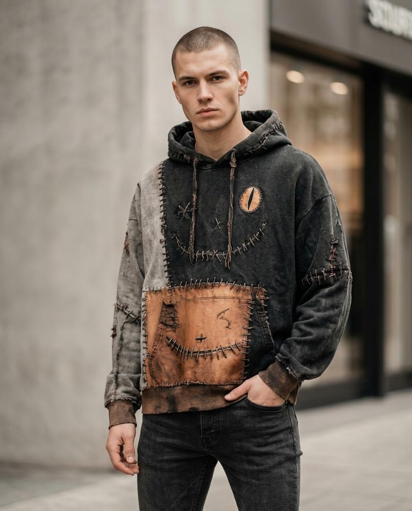 Zumieze - Nivel | Patched Washed Hoodie Unisex